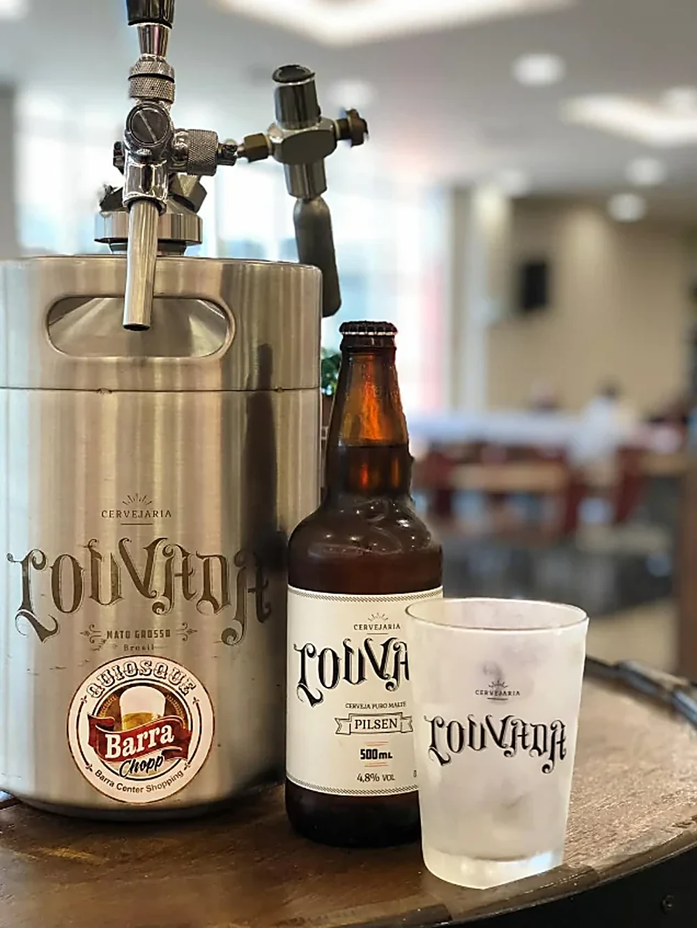 Cerveja Louvada no Quiosque Barra Chopp