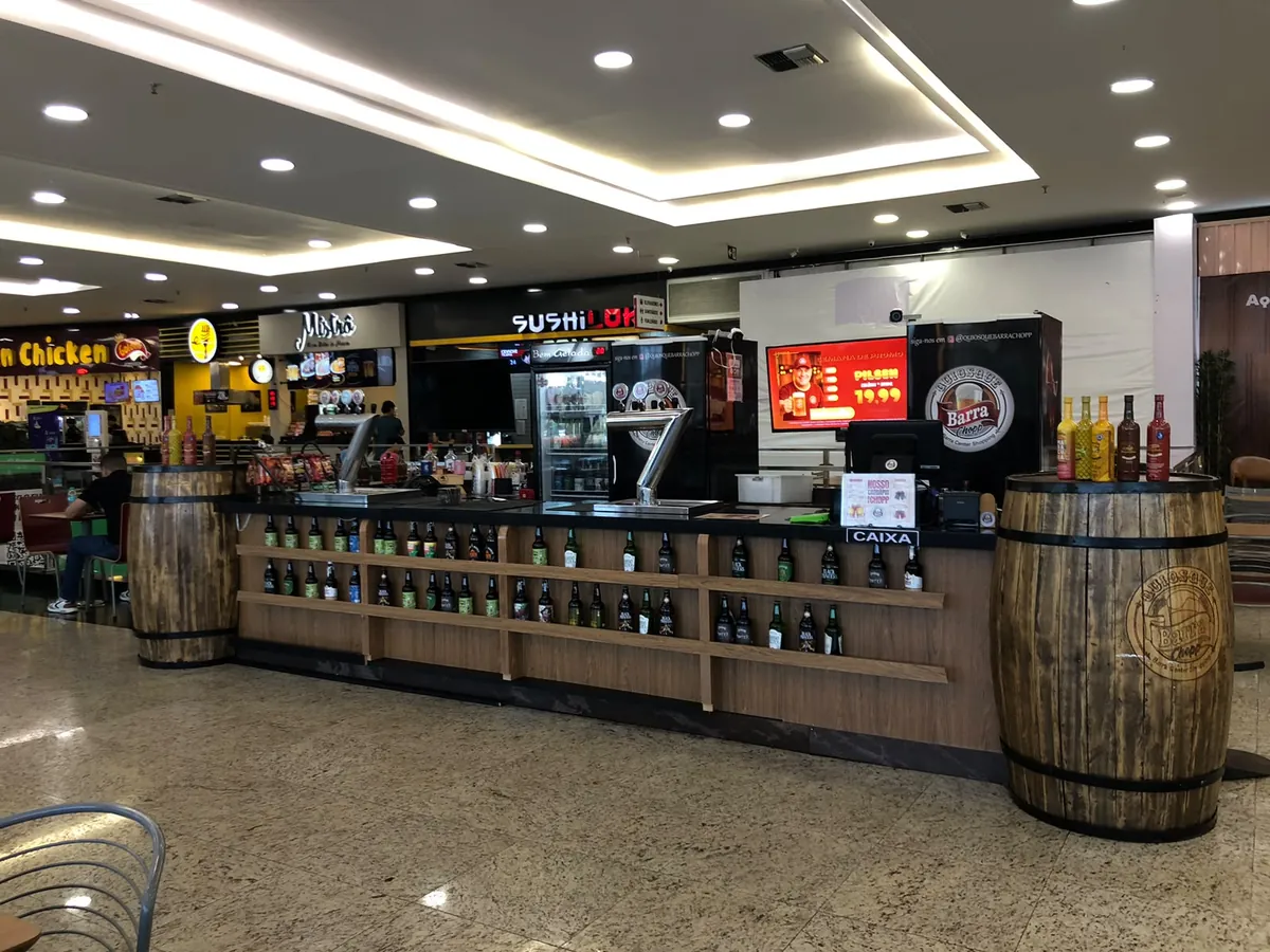 Fachada do Quiosque Barra Chopp no shopping